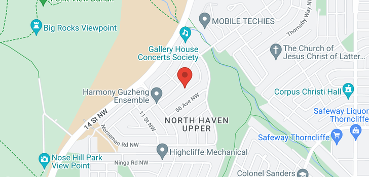 map of 1340 NORFOLK DR NW